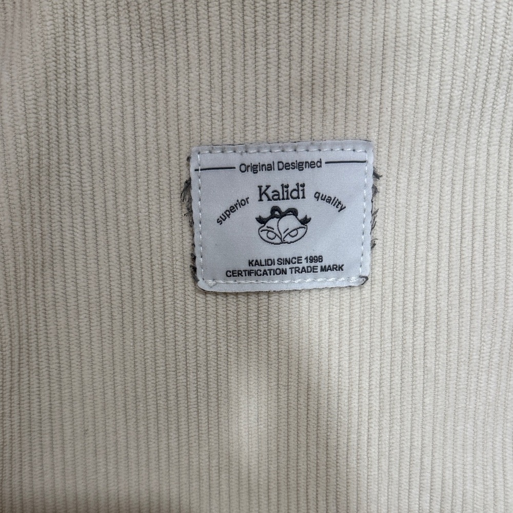 Beige Corduroy Tote Bag - Picture 3 of 8